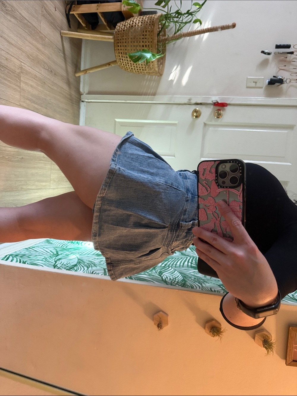 Fashion Nova Light Blue Denim Pleated Mini Skirt - Picture 7 of 8